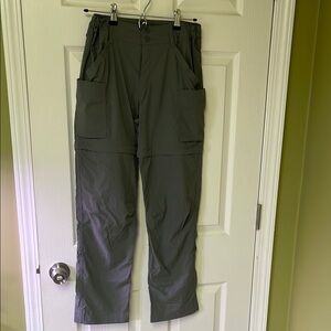 REI Girls Gray Convertible Hiking Pants Sz XL (18)
